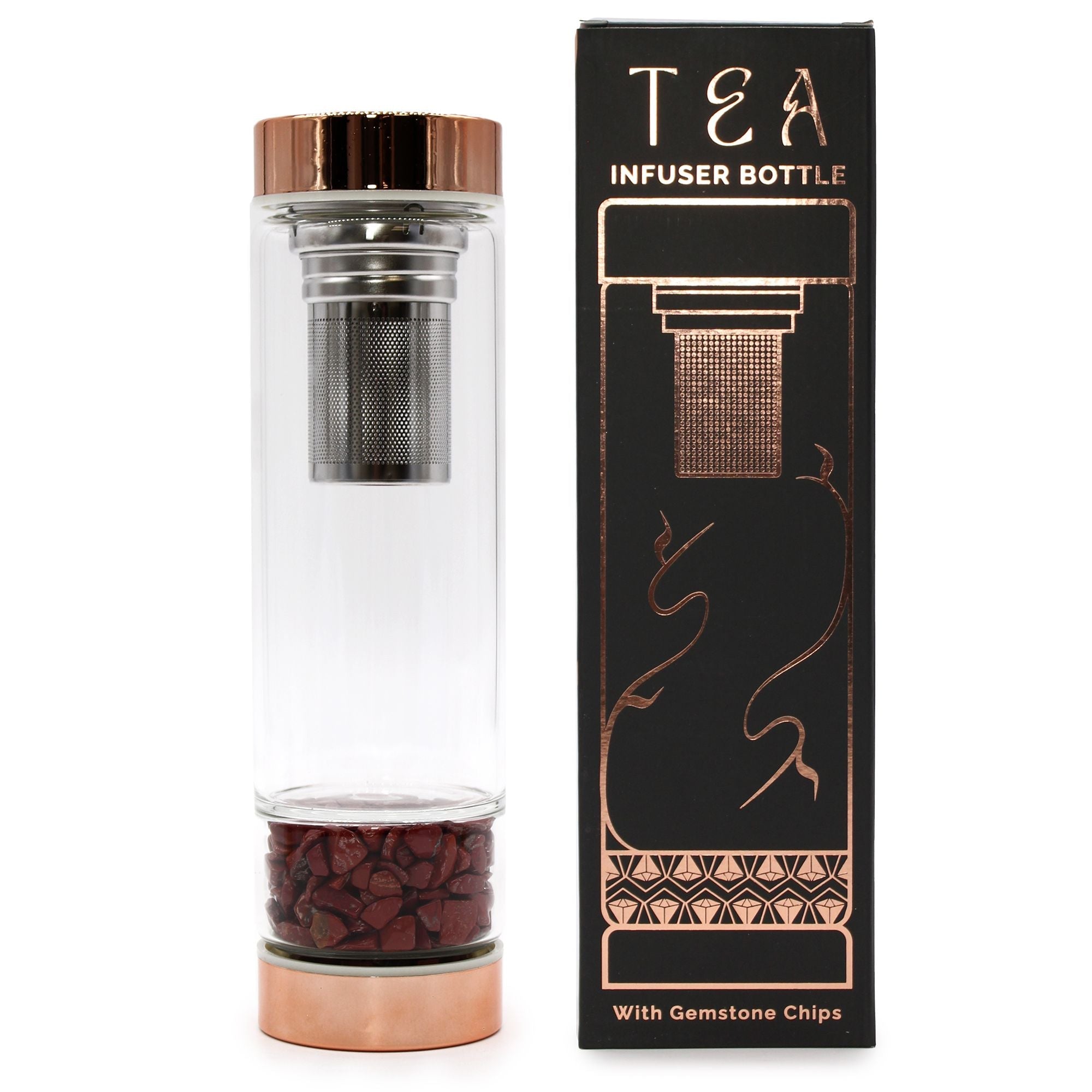 Crystal Glass Tea Infuser Bottles