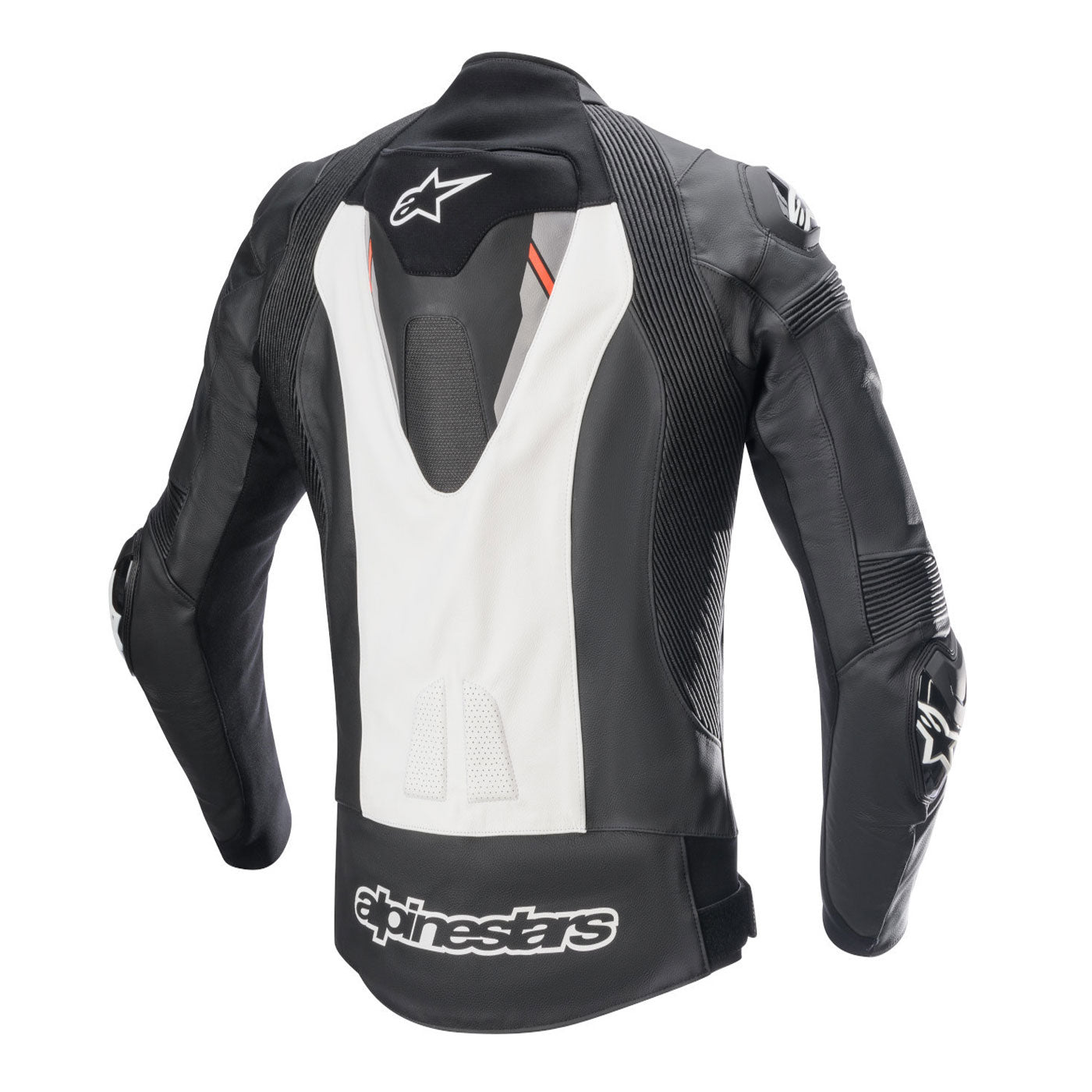 Alpinestars Missile V2 Ignition Motorcycle Leather Jacket Black White