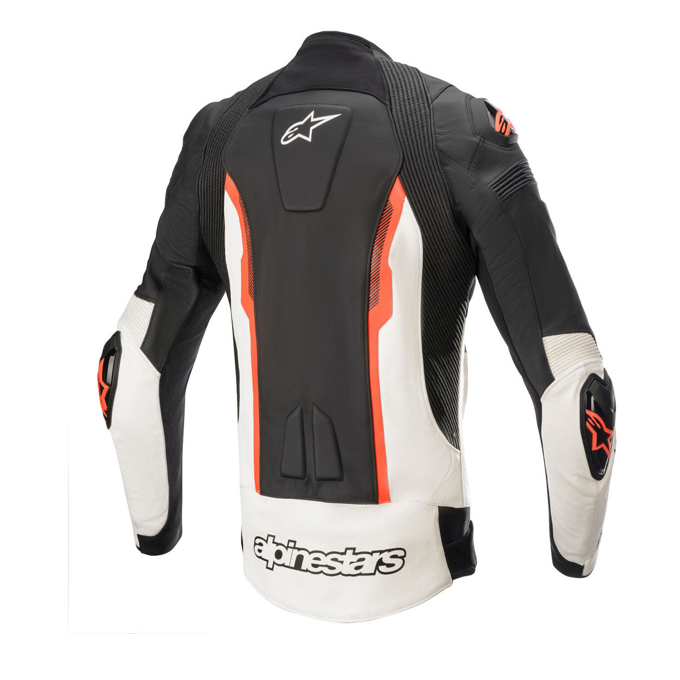 Alpinestars Missile V2 Motorcyle Leather Jacket Black White Red