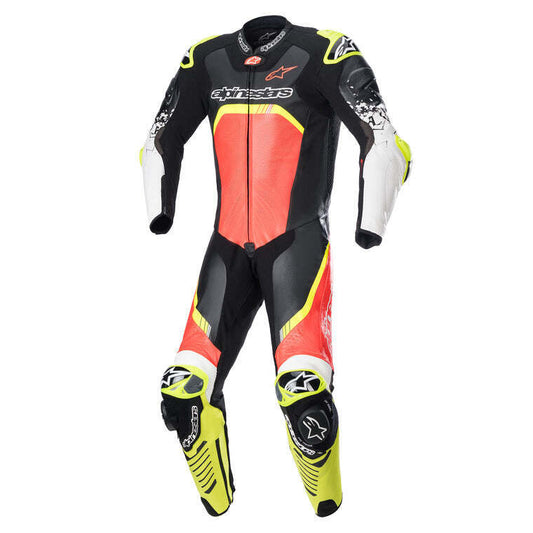 Alpinestars GP Tech V4 1 Pc Leather Suit Black Red Yellow