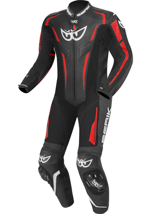 Berik RSF Teck Motorcycle Racing Leather Suit Black and Red