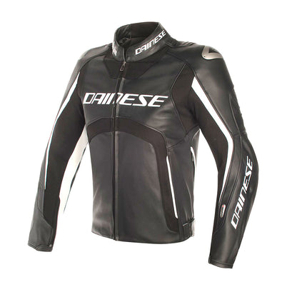 Dainese Misano D Air Motorcycle Leather Jacket Black