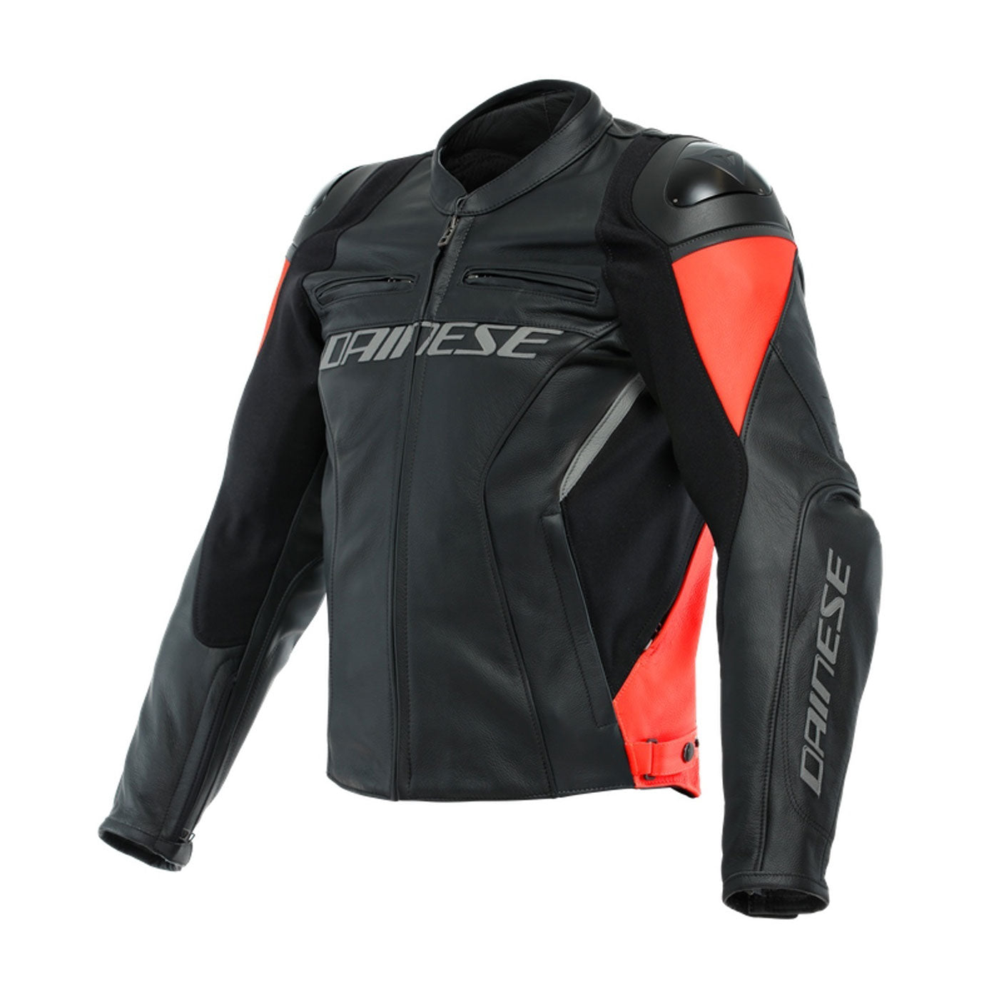 Dainese Racing 4 Motorcycle Leather Jacket Red Black