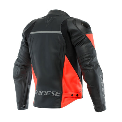 Dainese Racing 4 Motorcycle Leather Jacket Red Black