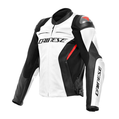 Dainese Racing 4 Motorcycle Leather Jacket White