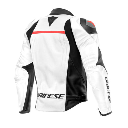 Dainese Racing 4 Motorcycle Leather Jacket White