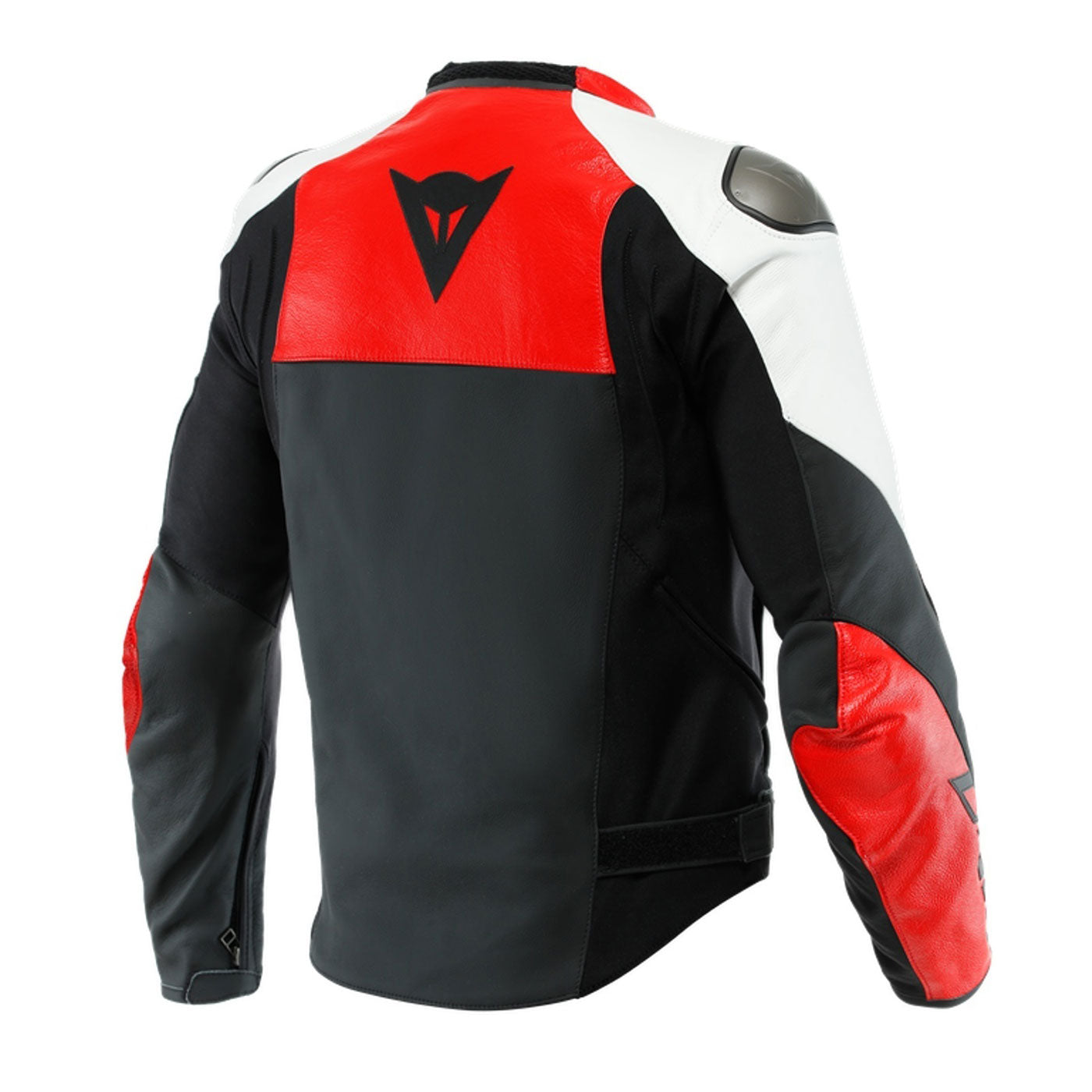 Dainese Sportiva Motorcycle Leather Jacket Red Black