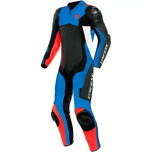 Dainese Assen 2 1PC Perforated Leather Suit Blue/Black/Red