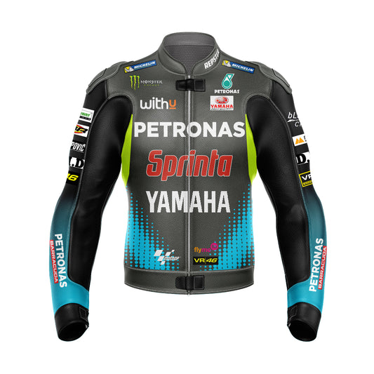 Petronas Valentino Rossi Motorcycle Racing Leather Jakcet