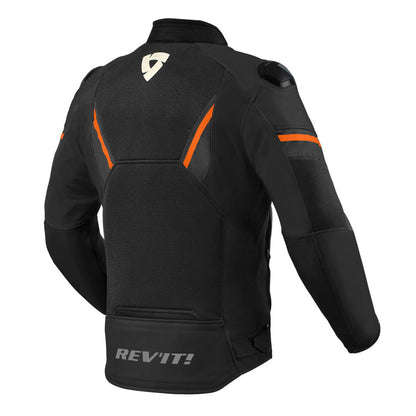 Revit Mantis 2 H2O Motorcycle Leather Jacket Black Orange