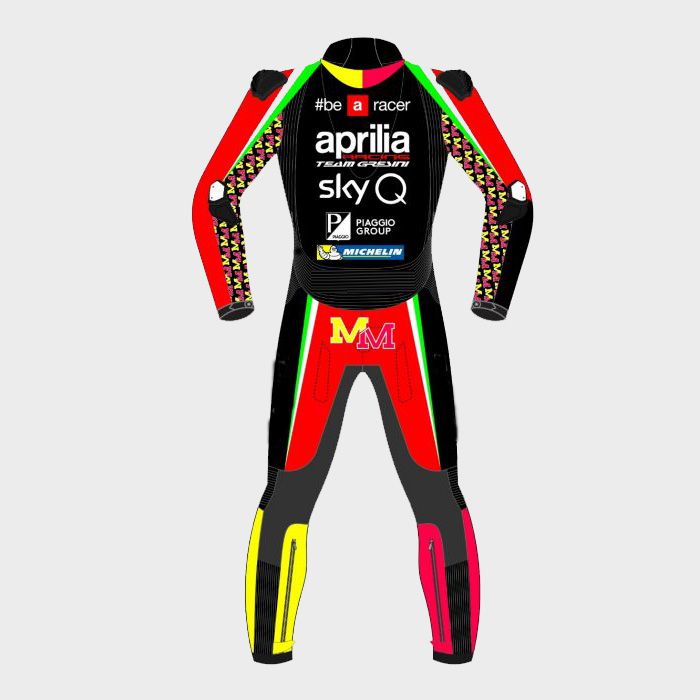 Aleix Espargaro Aprilia Moto GP 2019 Motorbike Racing Leather Suit