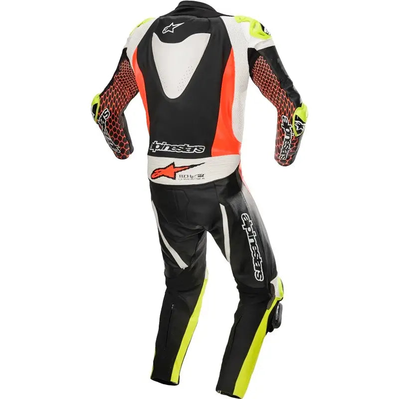 Alpinestars GP Tech V3 Racing Leather Suit Flu Red Yellow