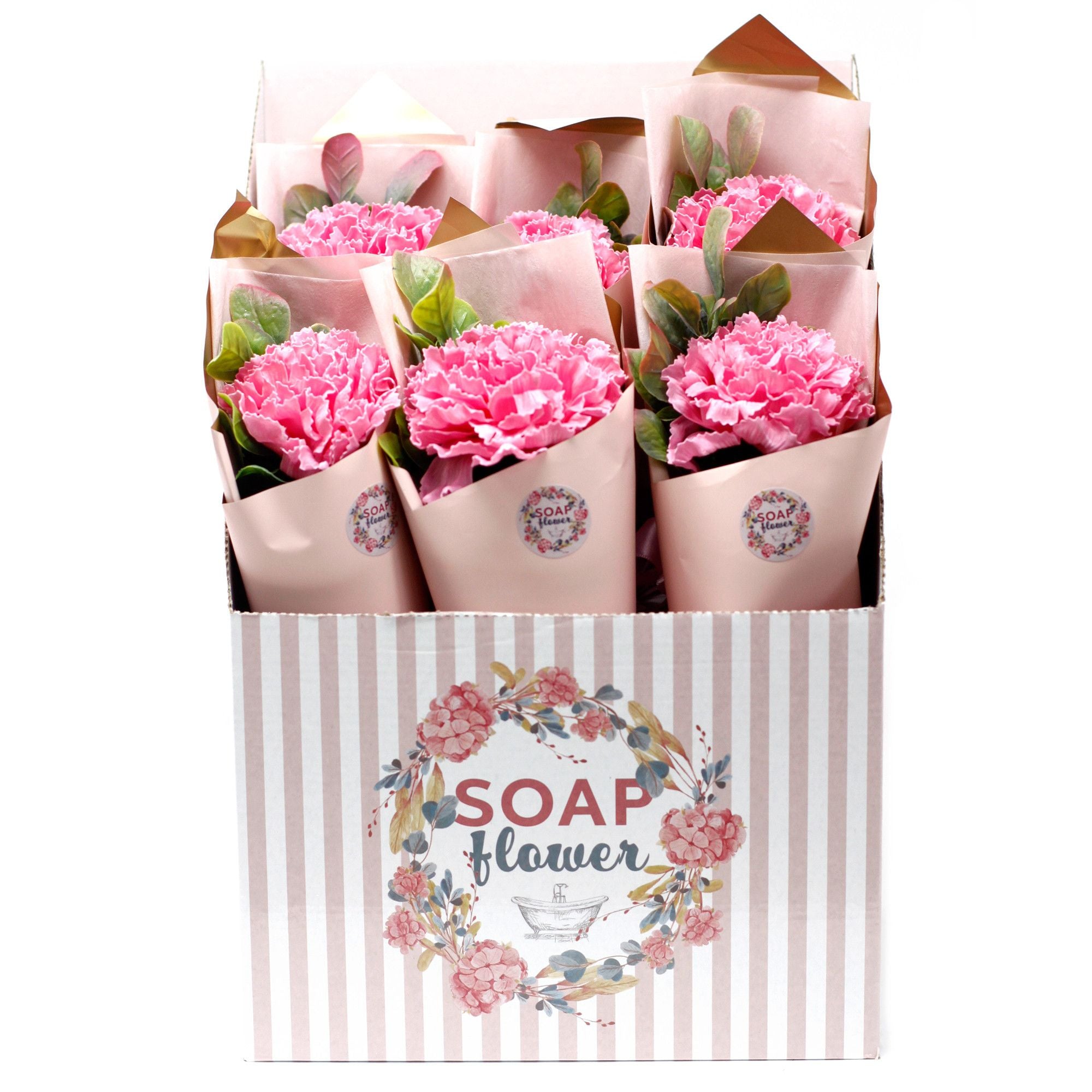Ready to Retail Soap Flower - Large Carnation Bouquet