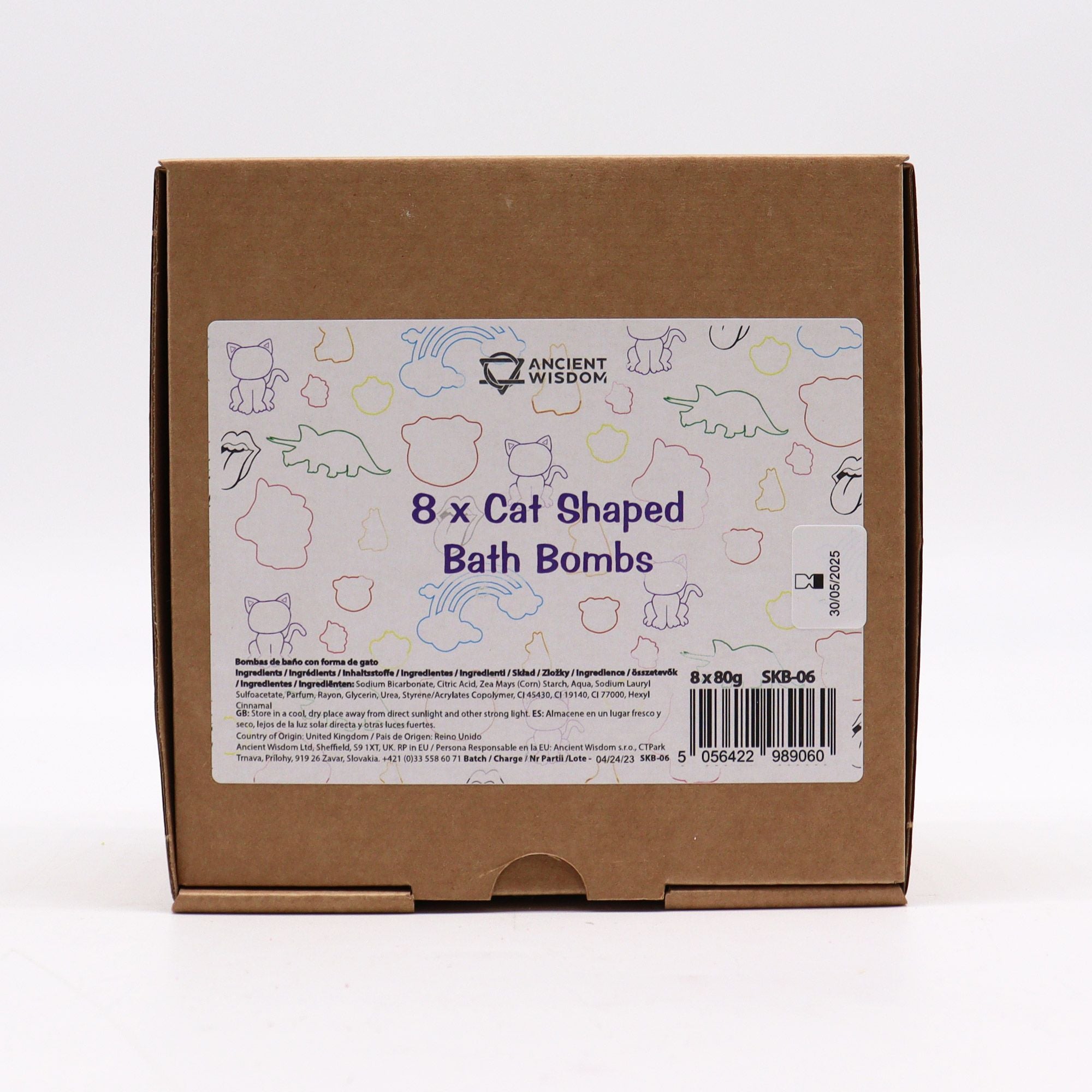 Cat Bathbomb 80g - Banana
