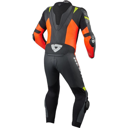 Revit Hyperspeed Motorbike Leather Racing Suit Neon Red/Black